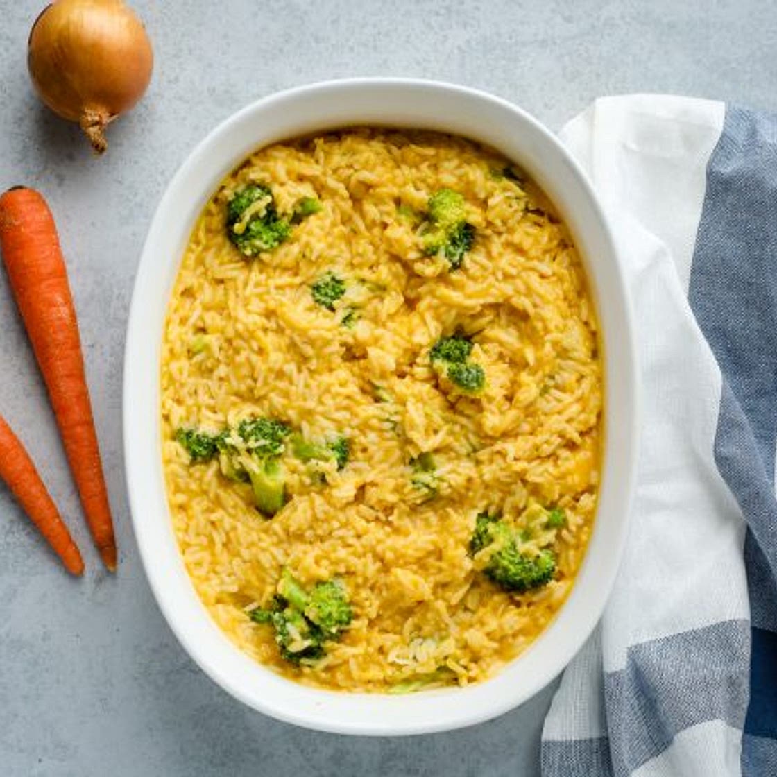 Vegan Cheesy Broccoli and Rice