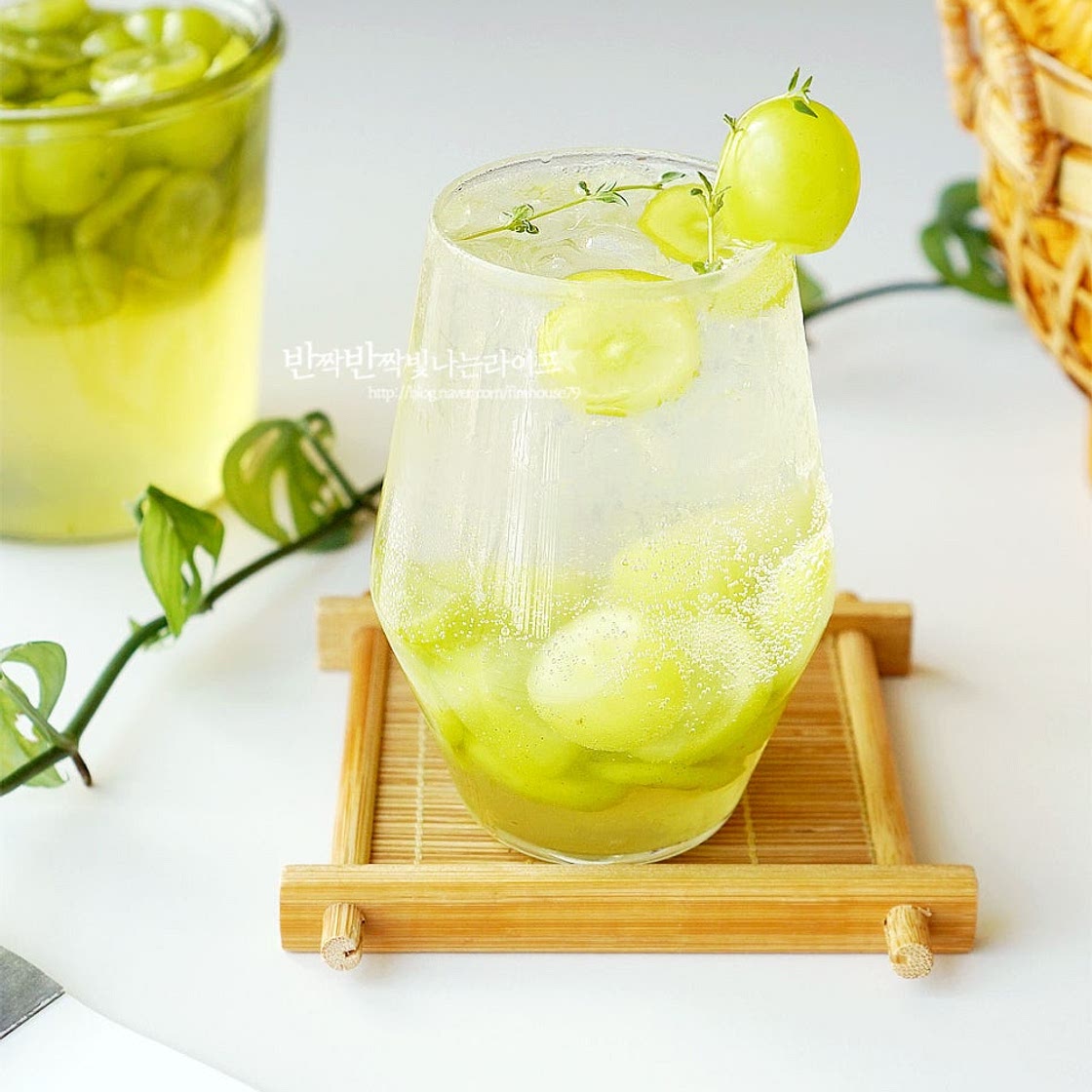 샤인머스켓 에이드 요리 청포도청 만들기 청포도 에이드 만들기