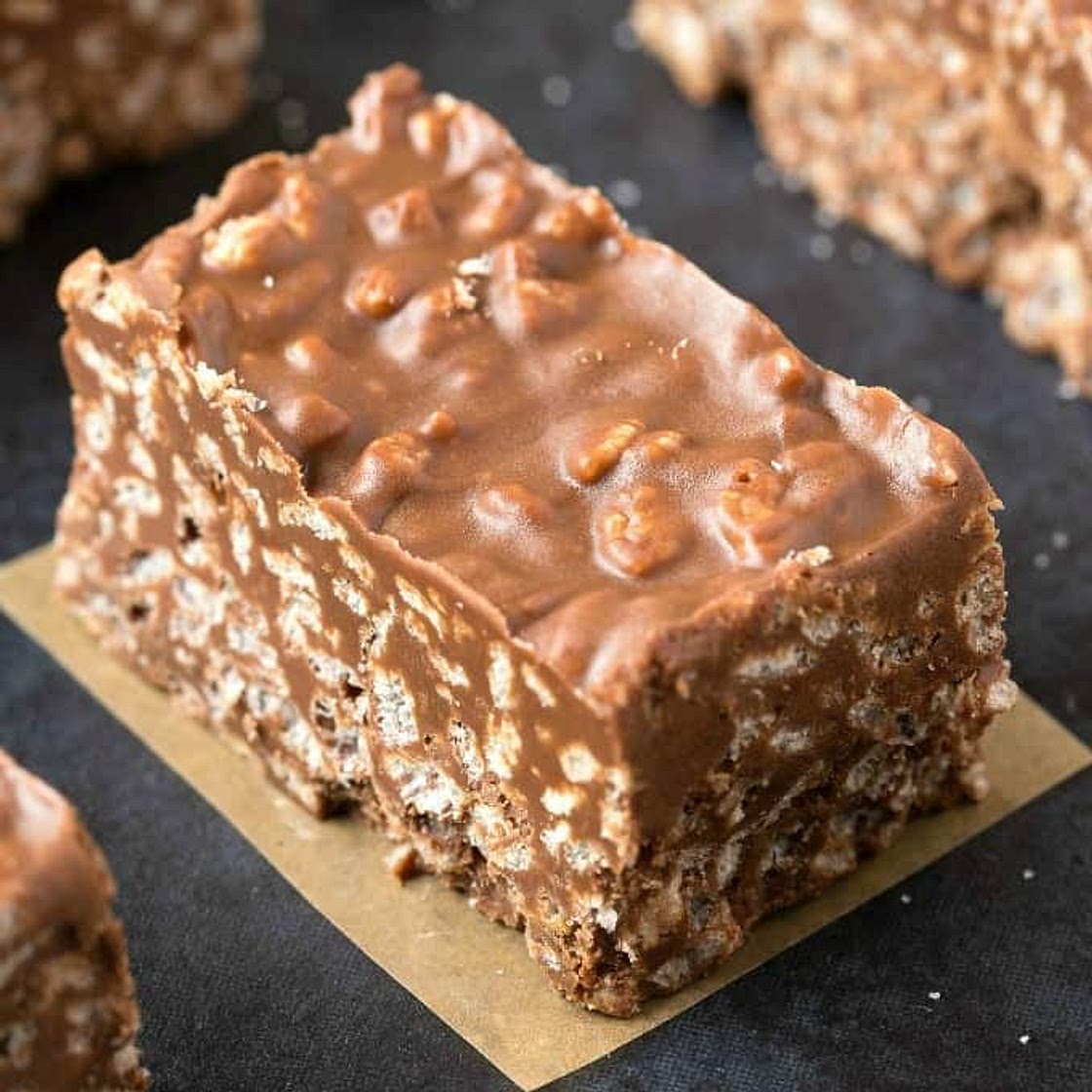 The BEST Homemade Crunch Bars
