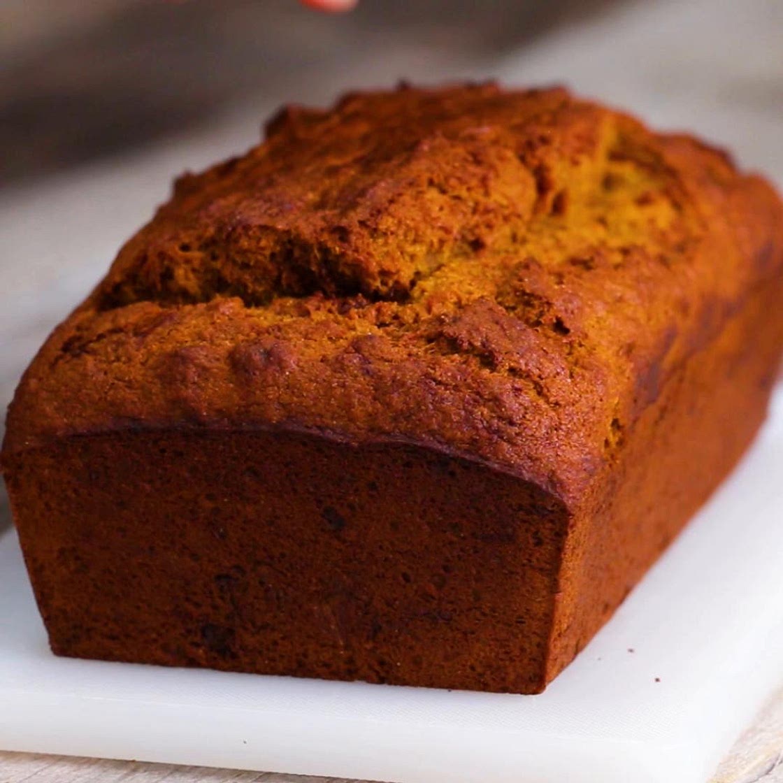 Lighter Pumpkin Bread Recipe by Tasty