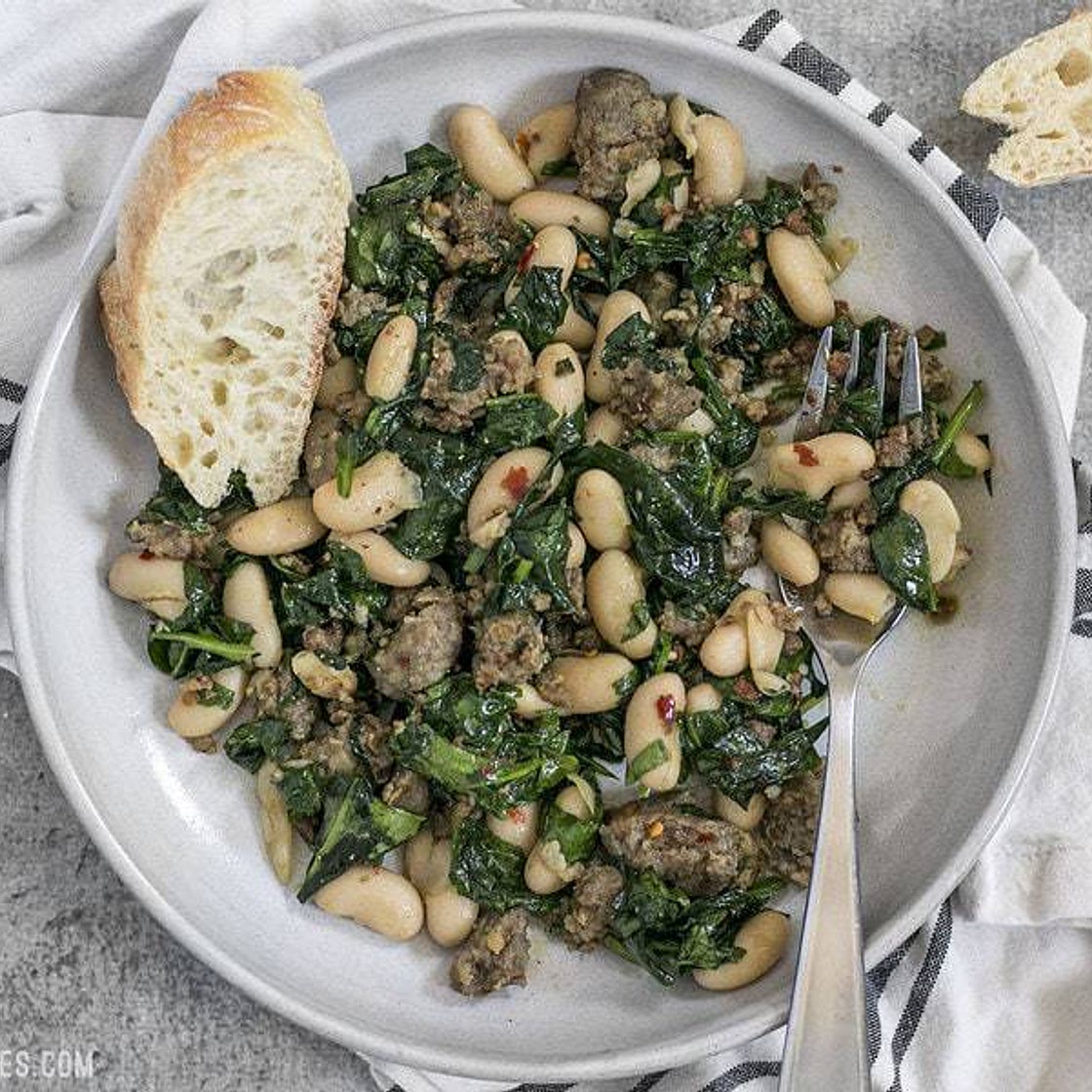 Italian Sausage and White Bean Skillet