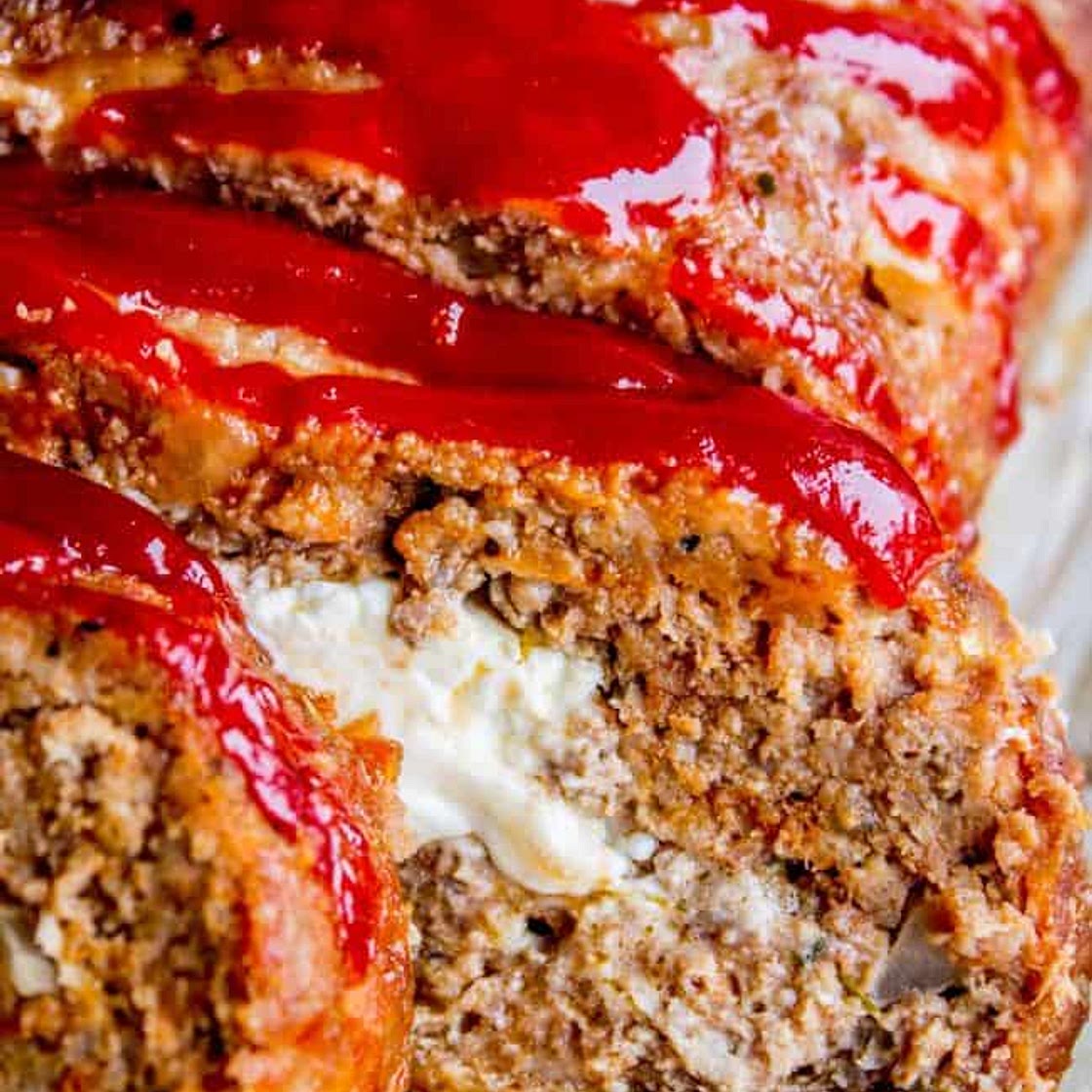 Cream Cheese Stuffed Meatloaf