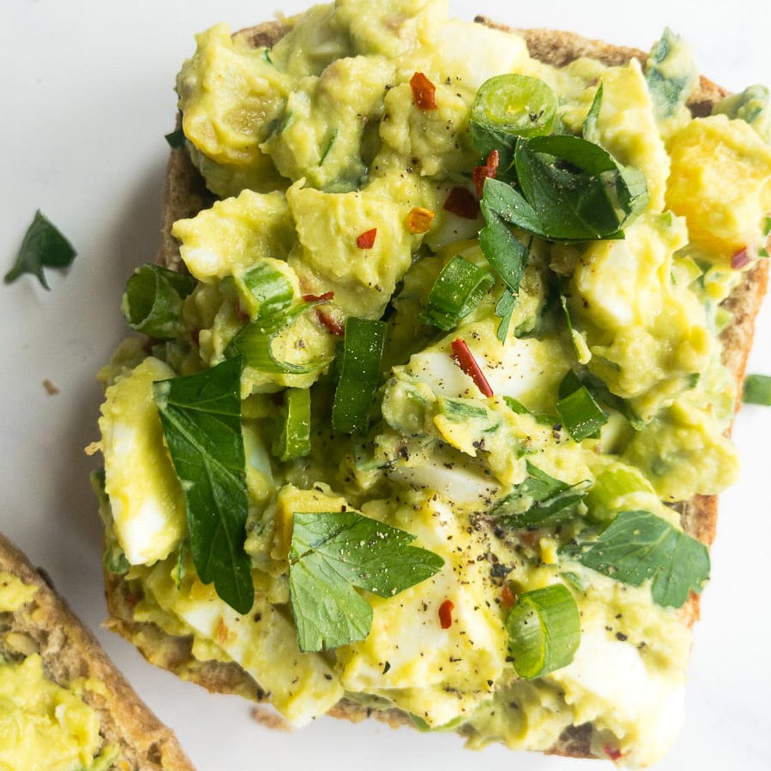 No Mayo Egg Salad with Avocado