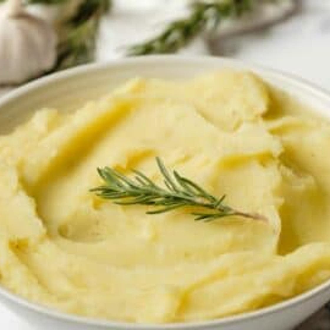 Olive Oil Mashed Potatoes with Rosemary and Garlic