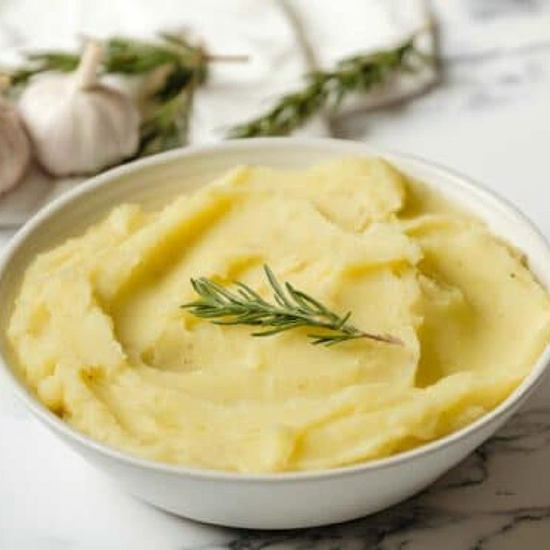 Olive Oil Mashed Potatoes with Rosemary and Garlic