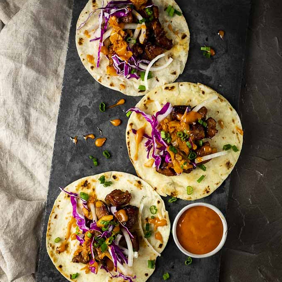 Korean Pork Bulgogi Tacos