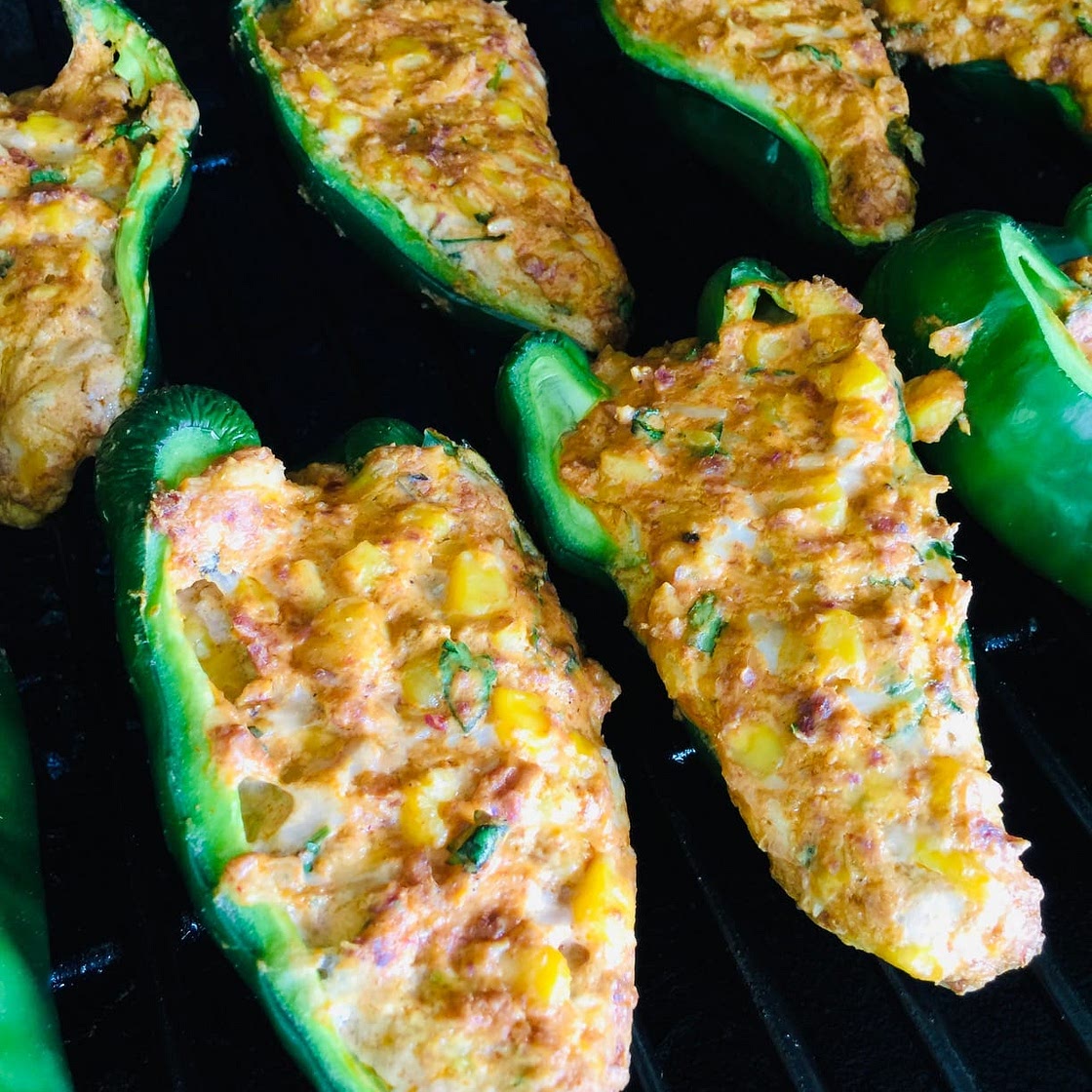 Traeger Chorizo Stuffed Poblanos