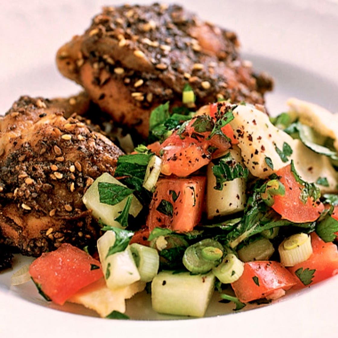 Za'atar Chicken With Fattoush