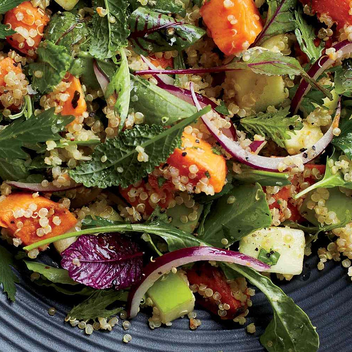 Quinoa Salad with Sweet Potatoes and Apples