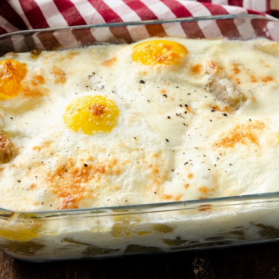 Finocchi al forno con mozzarella e uova