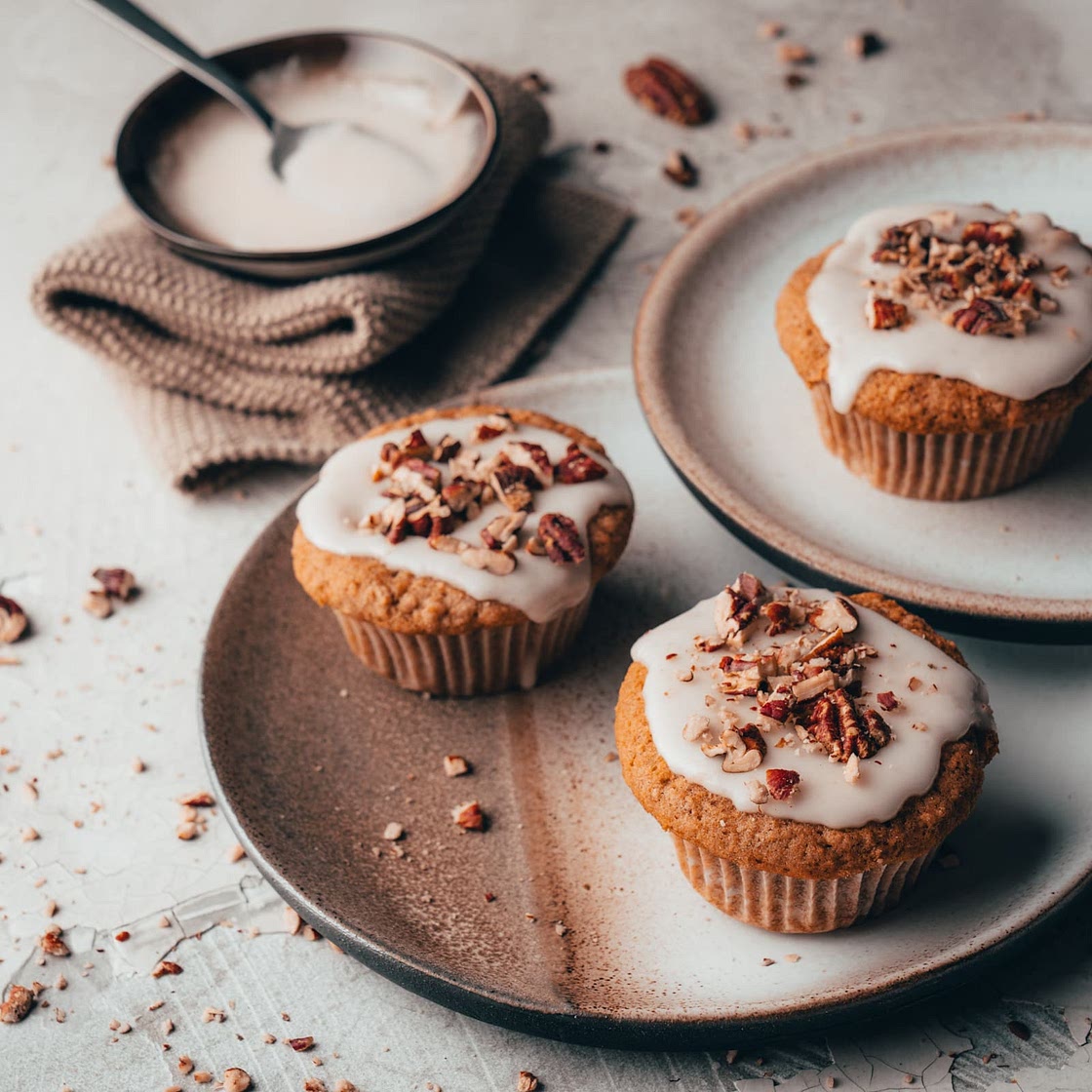 Vegane Vollkorn-Apfel-Muffins