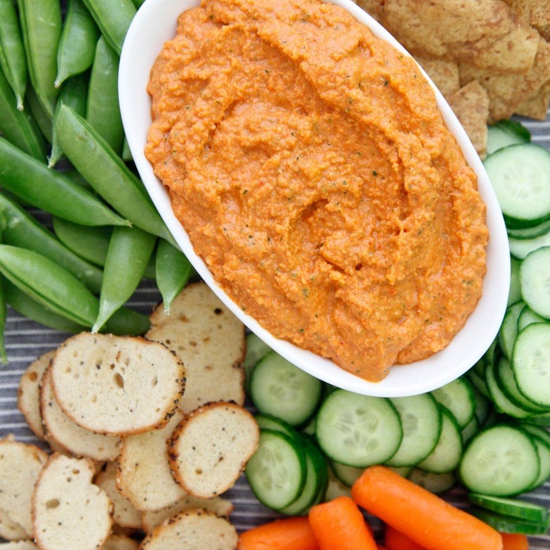 Roasted Red Pepper Almond Dip