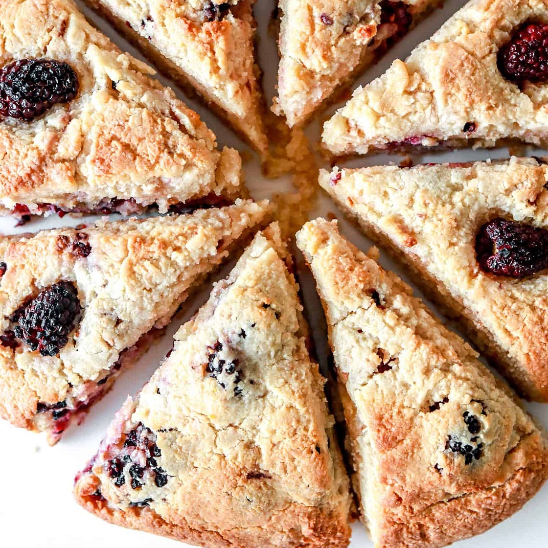 Blackberry Lemon Scones