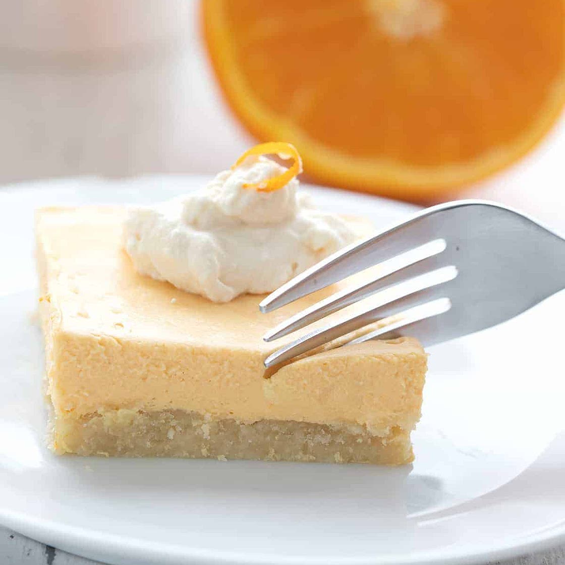 Keto Creamsicle Bars