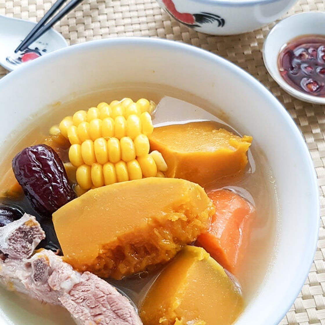 Pumpkin Pork Ribs Soup (Chinese Pumpkin Soup)