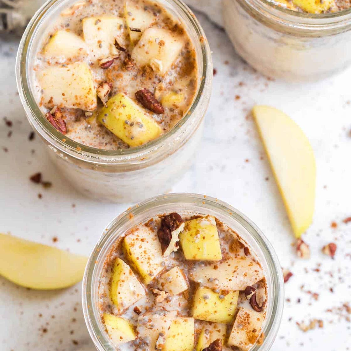 Apple Cinnamon Overnight Oats