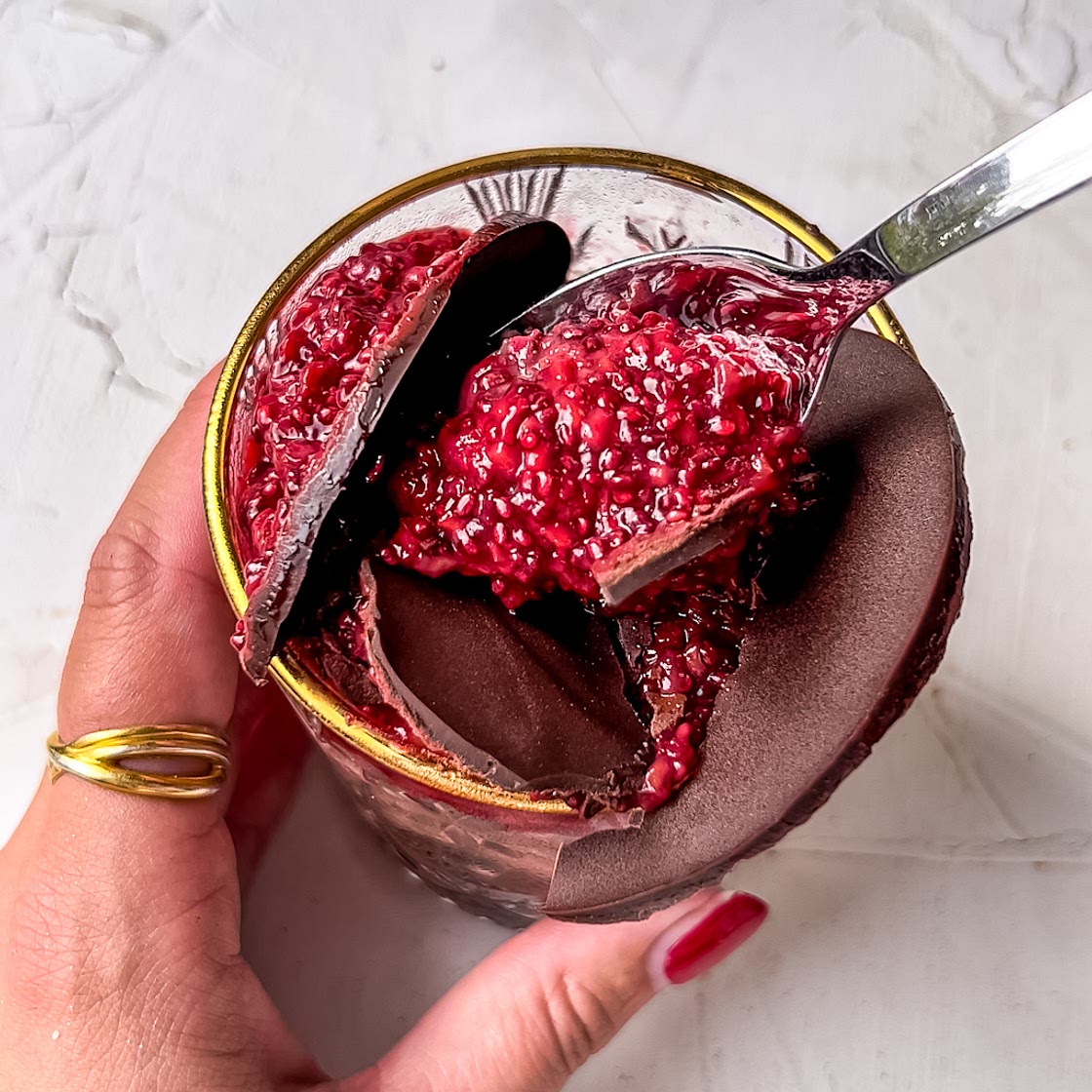 Raspberry Chocolate Overnight Oats