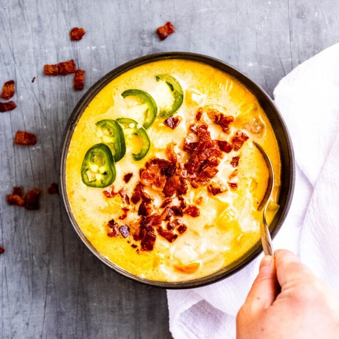 Venison Jalapeño Popper Soup