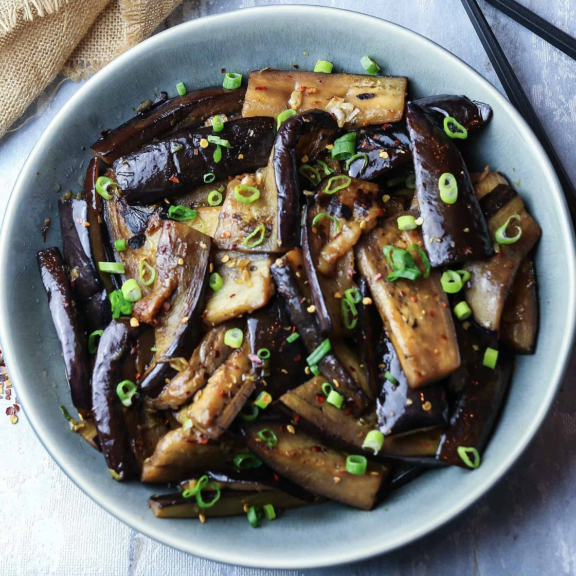 Garlic and Chilli Aubergine