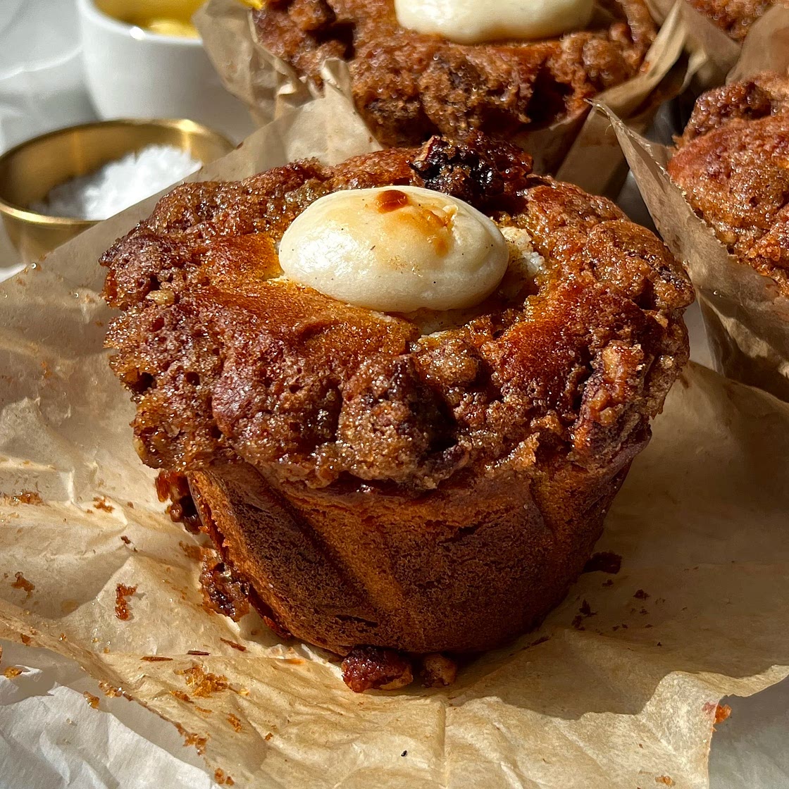 Brown Butter Sweet Potato Cream Cheese Muffins (Bakery-Style) — Well Made by Kiley