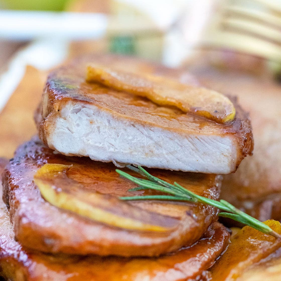 Gluten Free Cinnamon Apple Pork Chops