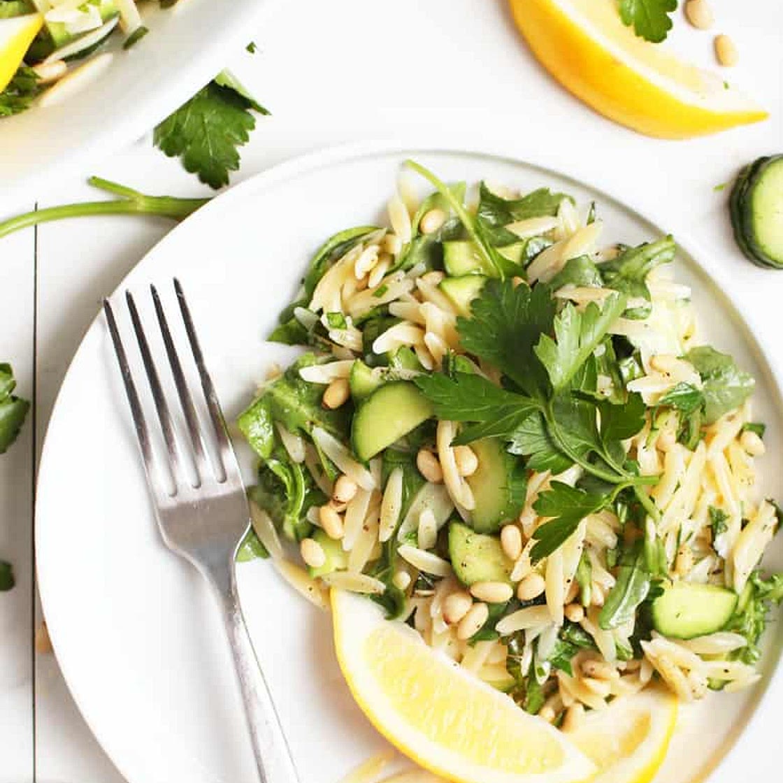 Cucumber Lemon Orzo Salad
