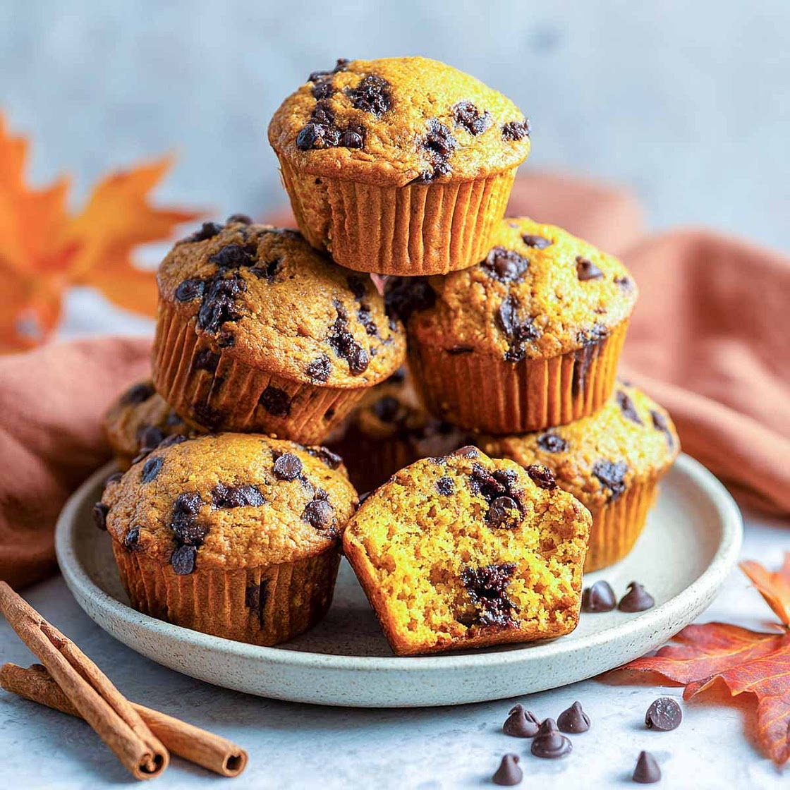 Pumpkin Chocolate Chip Muffins