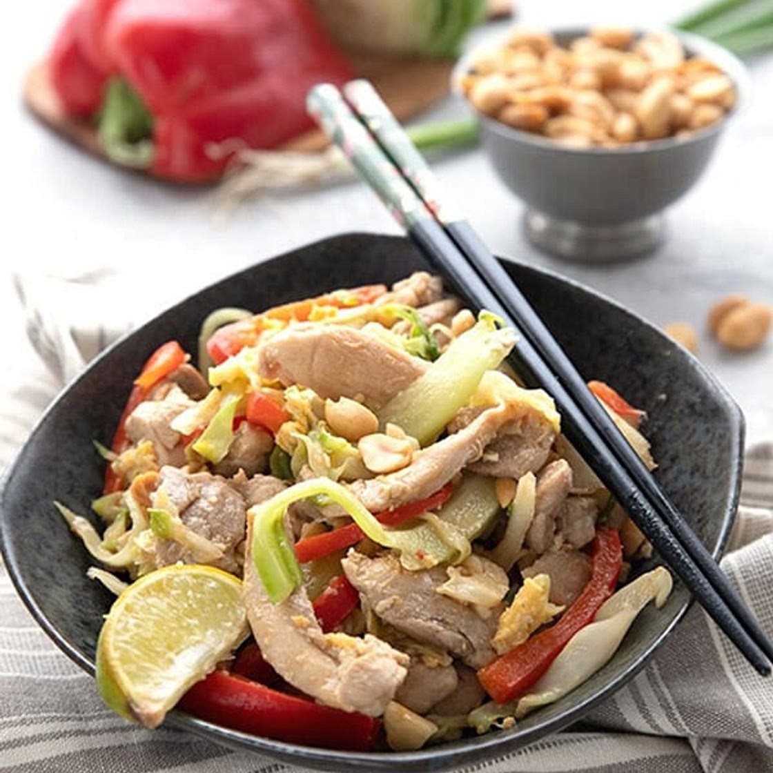 Keto Cabbage Pad Thai