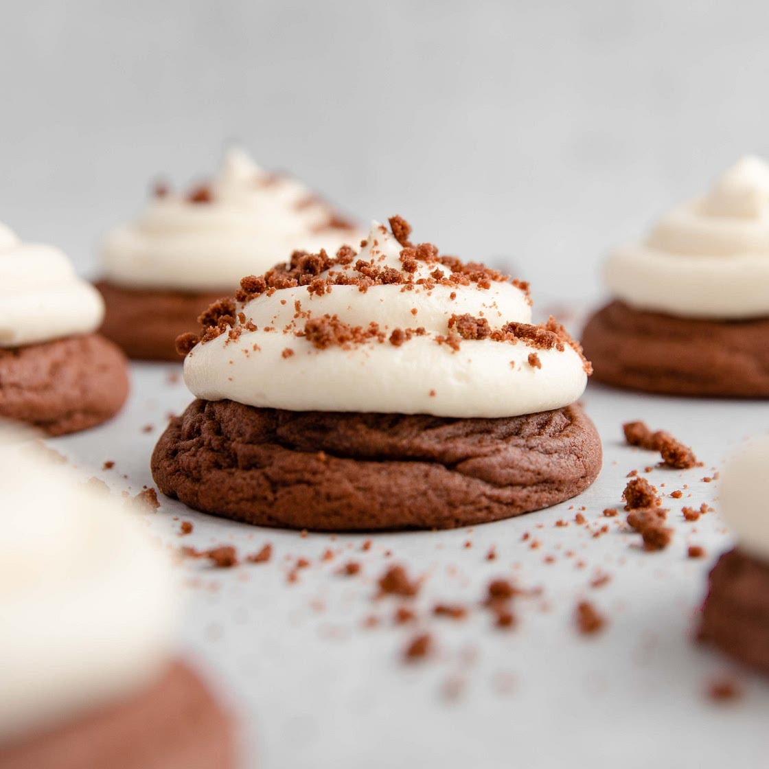 copycat Crumbl red velvet cookies