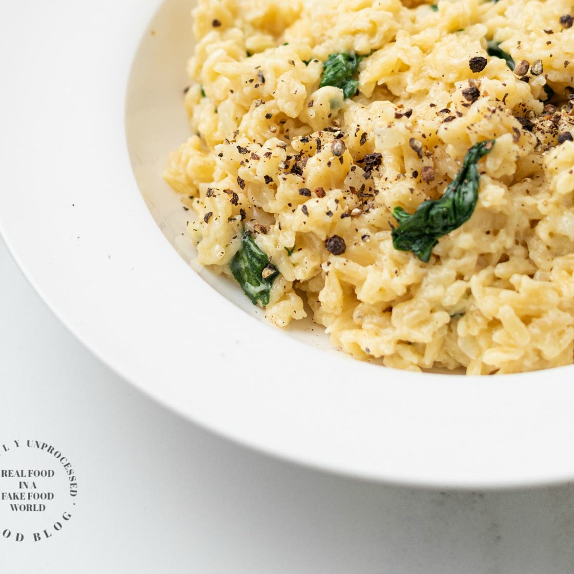 One Skillet Creamy Spinach and Parmesan Orzo