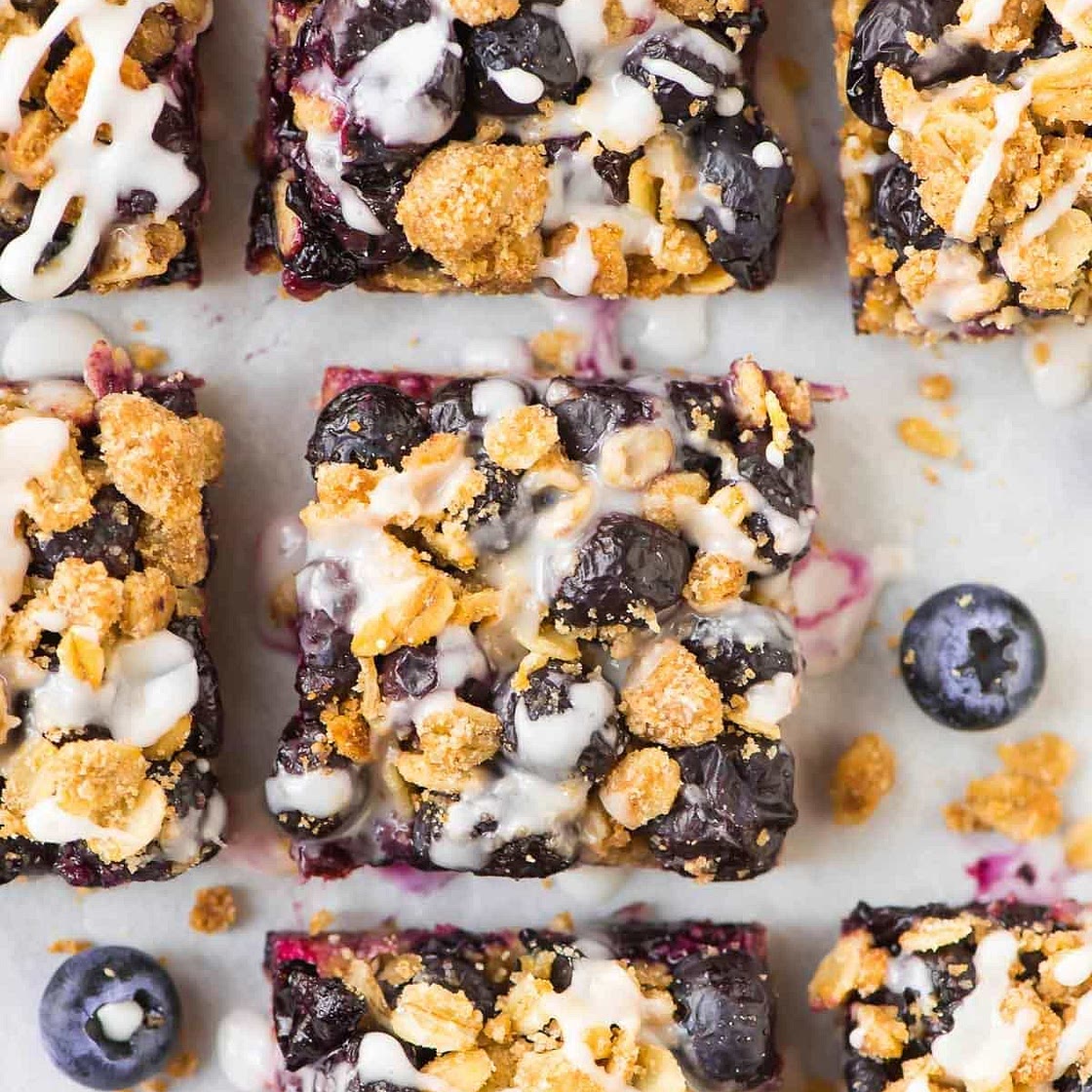 Blueberry Oatmeal Bars