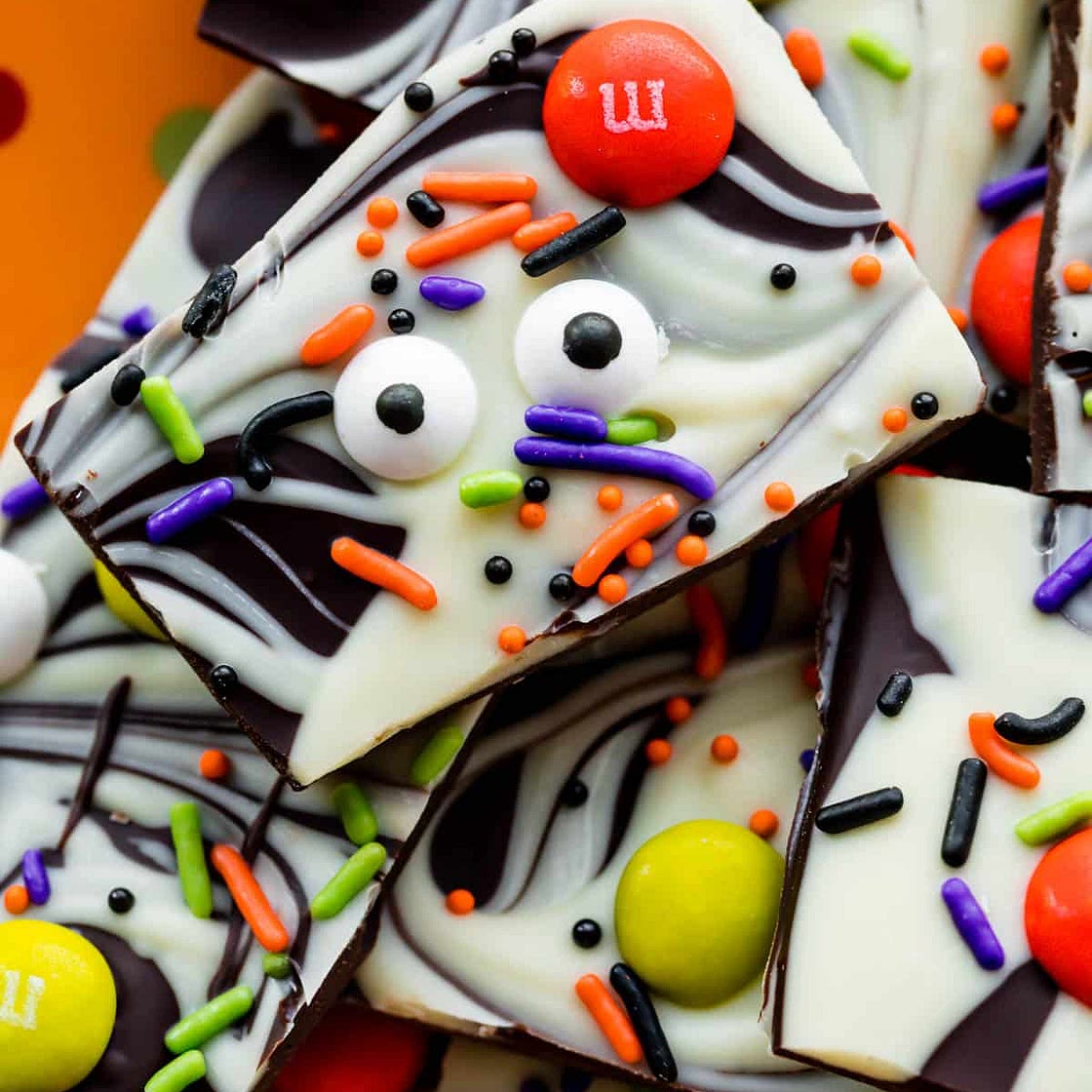 Boo Bark - Halloween Chocolate Bark