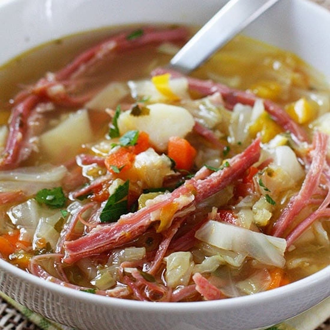 Corned Beef and Cabbage Soup