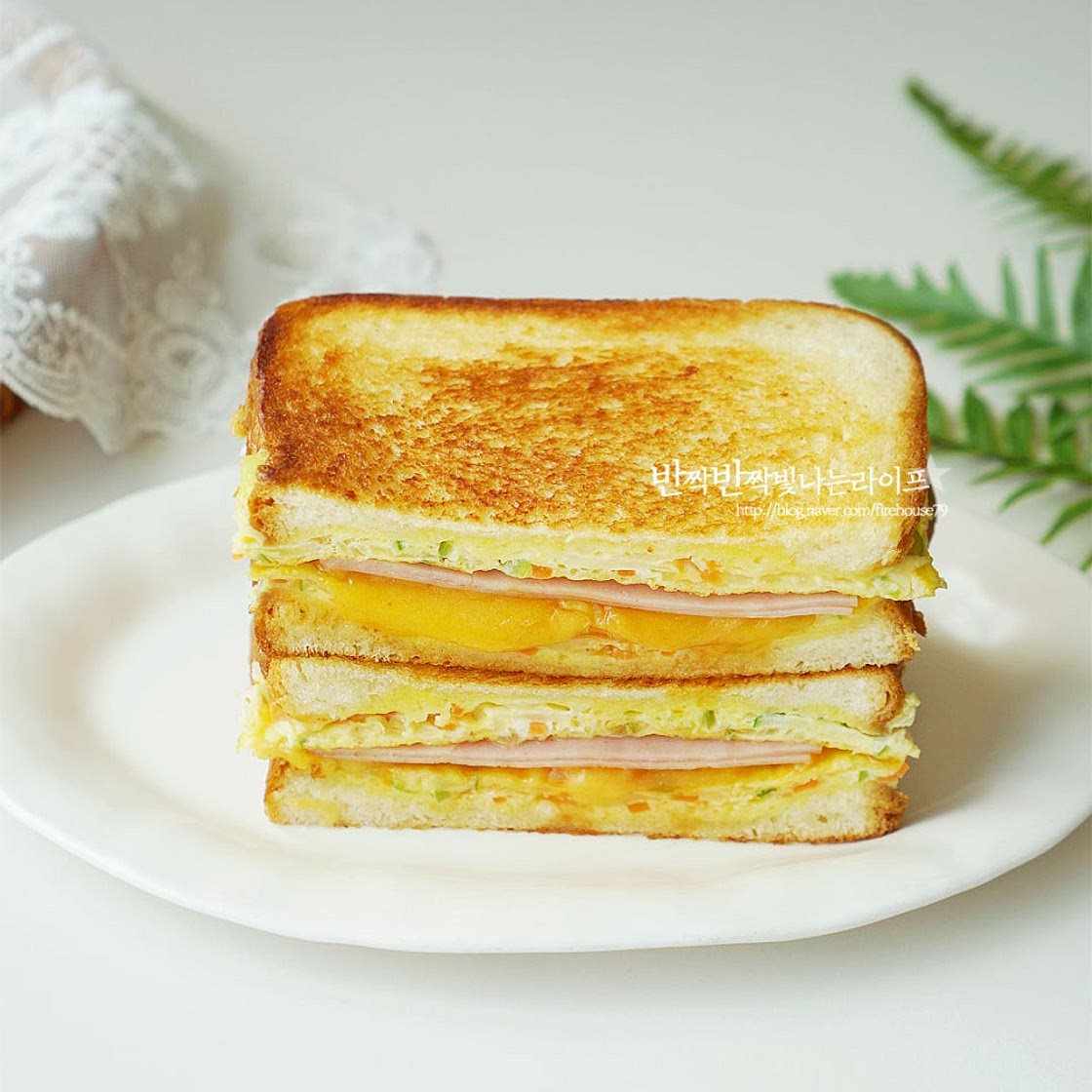 길거리토스트 만들기 햄치즈 토스트 레시피