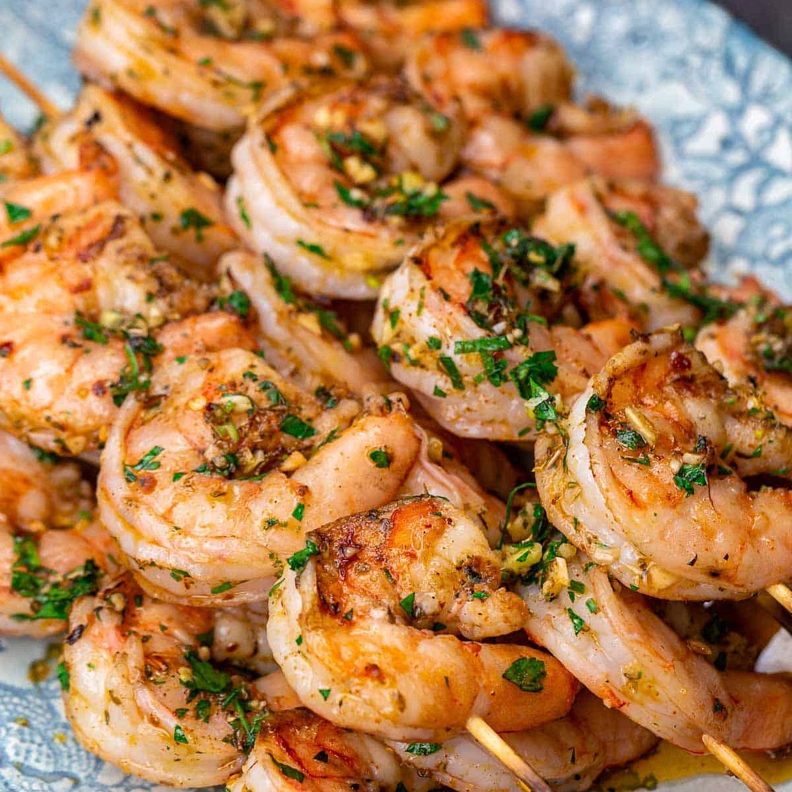 Mediterranean Grilled Shrimp Kabobs Recipe