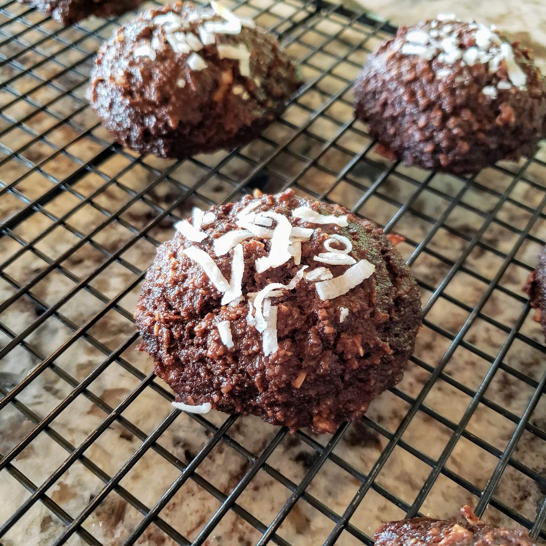 Chocolate coconut muffin tops