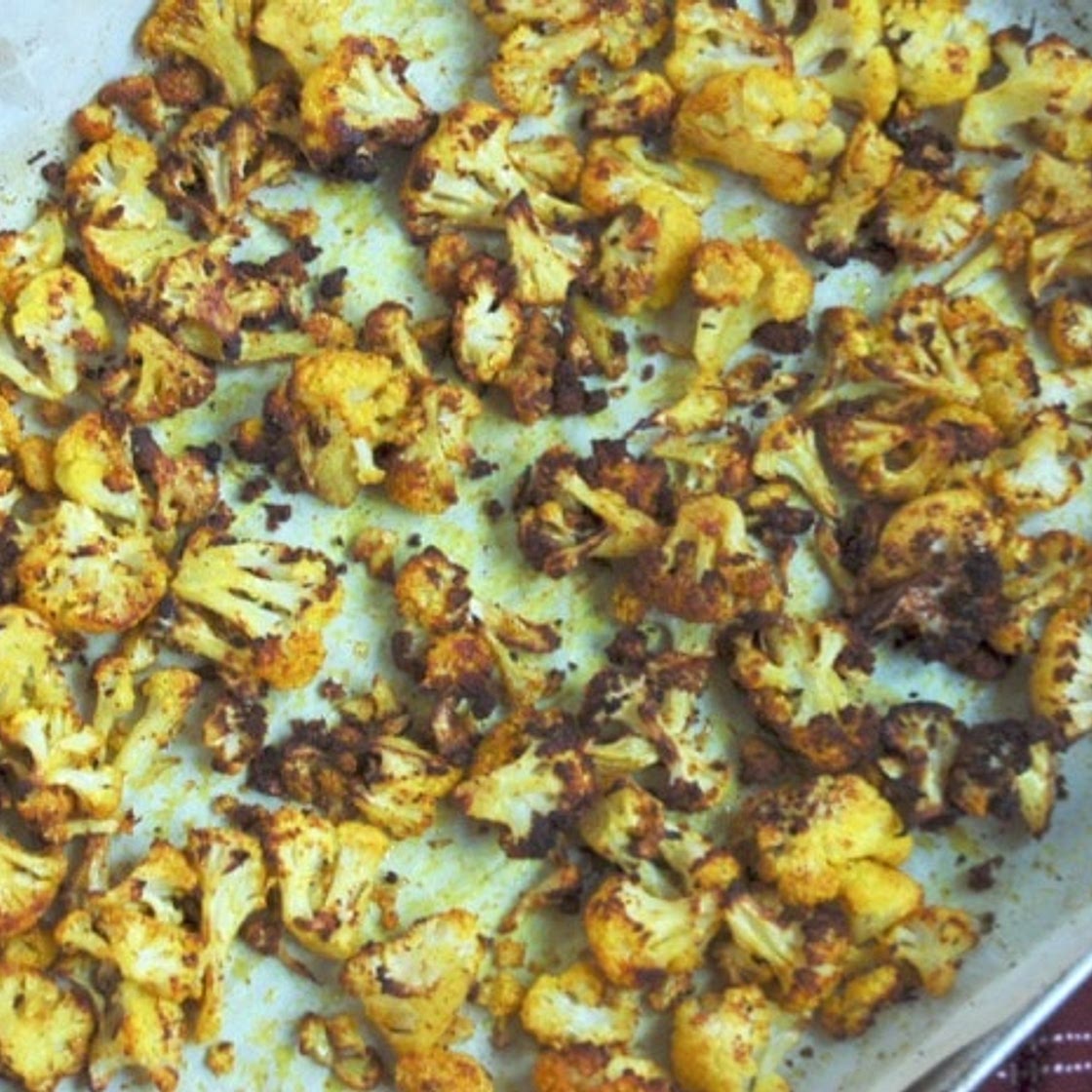 Golden Roasted Turmeric Cauliflower