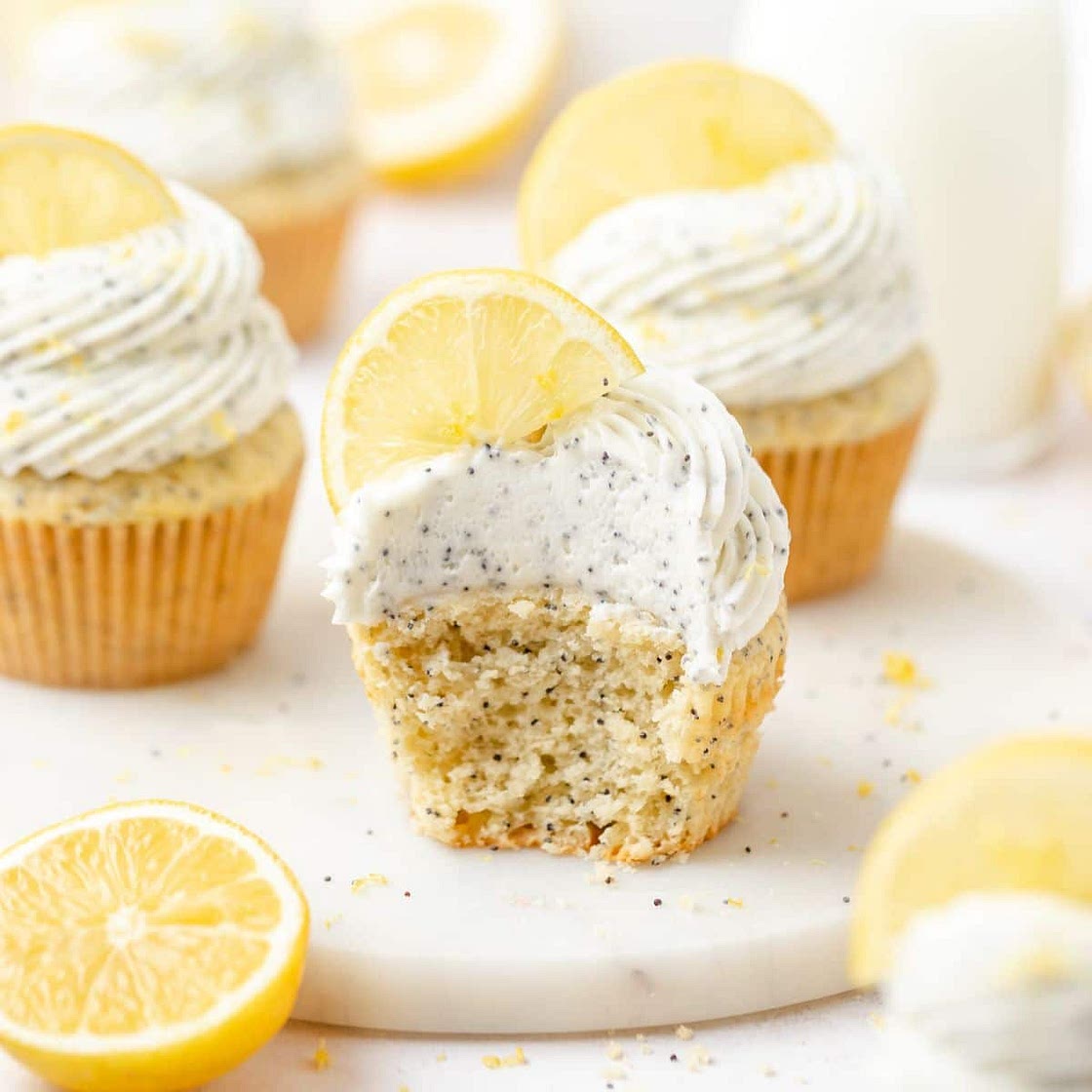 Lemon Poppy Seed Cupcakes