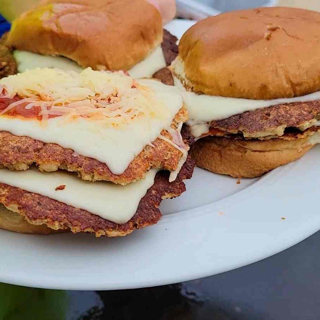 Chicken Parmesan Smash Burgers