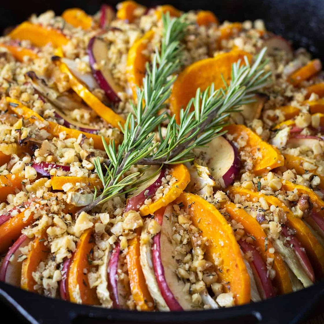 Butternut Squash, Apple, and Fennel Tian