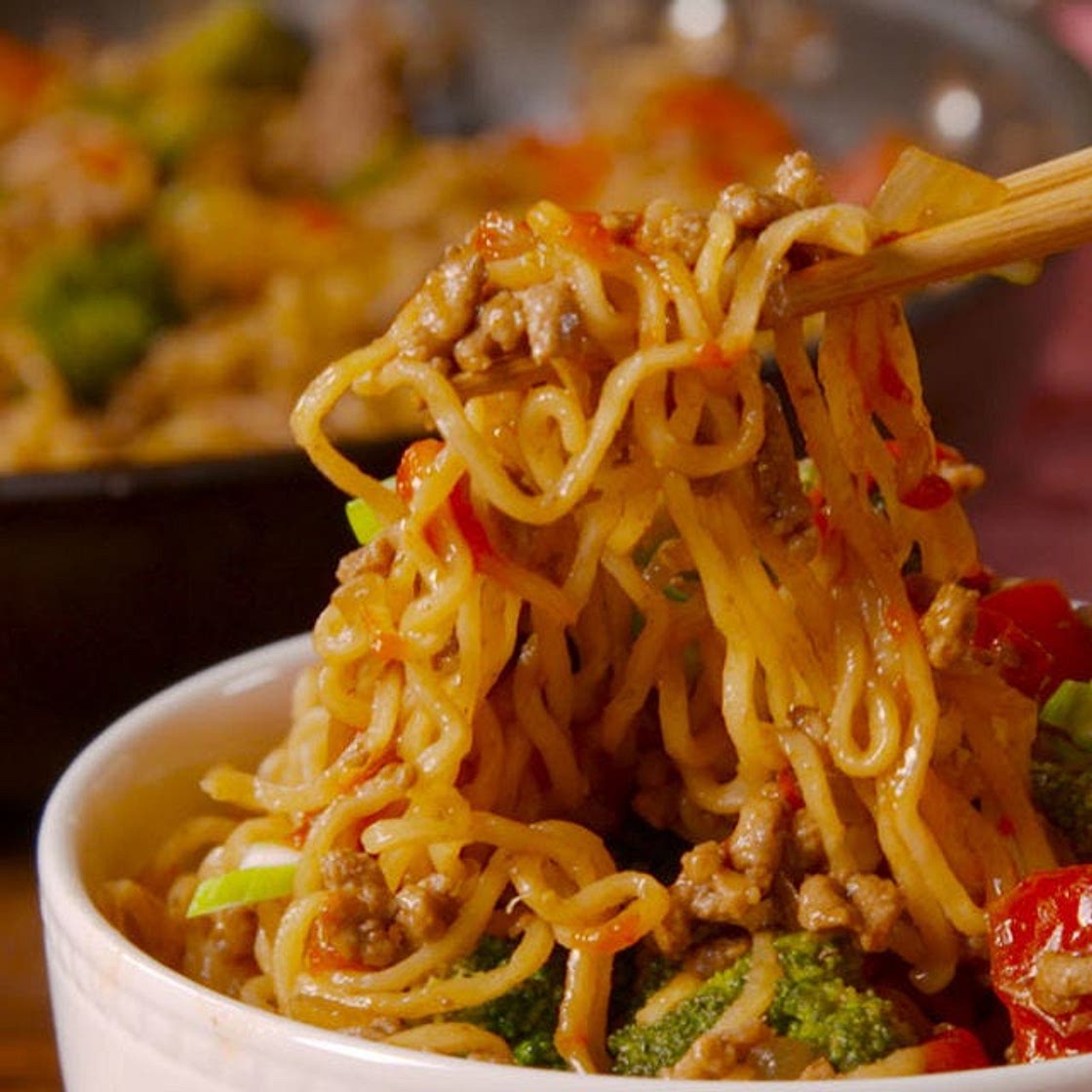 Beef Ramen Stir Fry