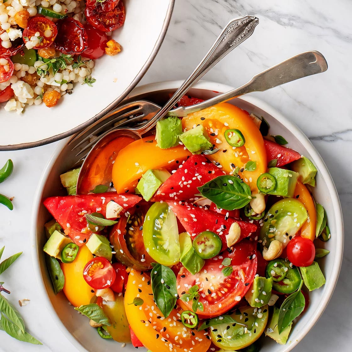 Watermelon Tomato Salad