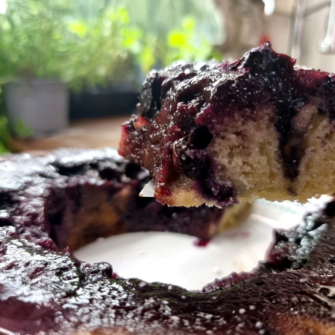 Omnia Blueberry Upside Down Cake