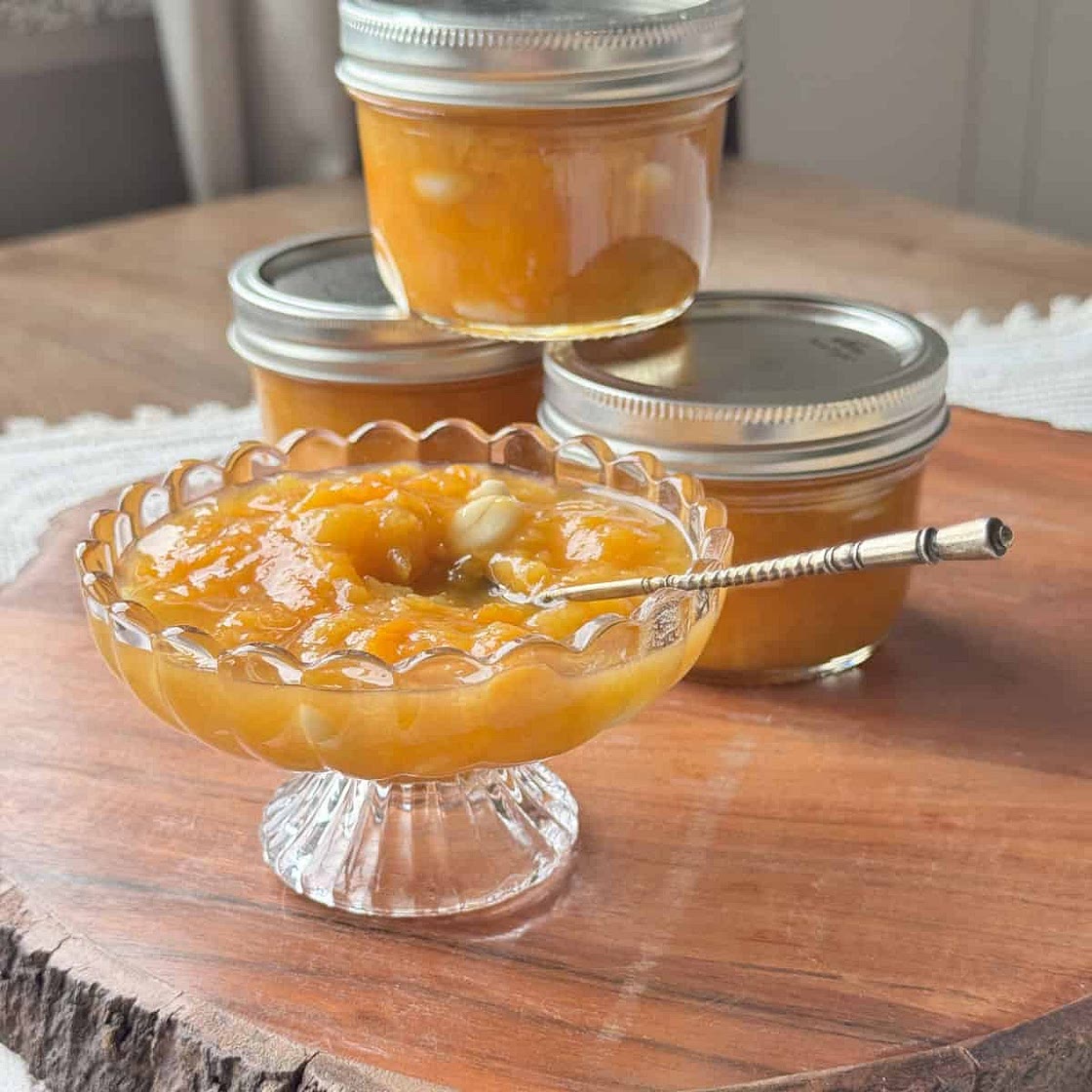 Golden Apricot Jam With Kernels