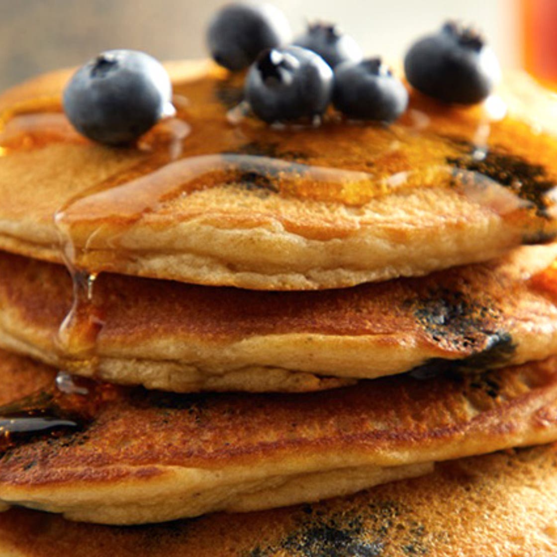 Browned-Butter Blueberry Pancakes