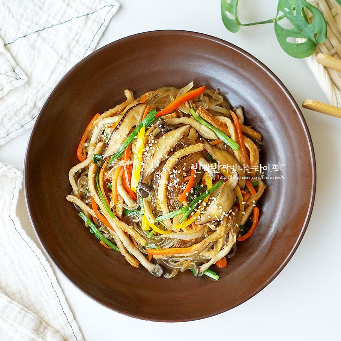 어묵 잡채 황금레시피 원팬 잡채 양념 간단 잡채 만드는법