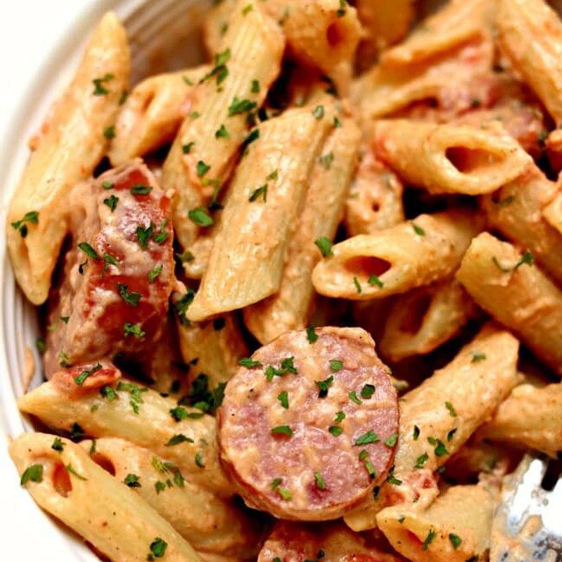 Instant Pot Penne in Cajun Mustard Cream Sauce