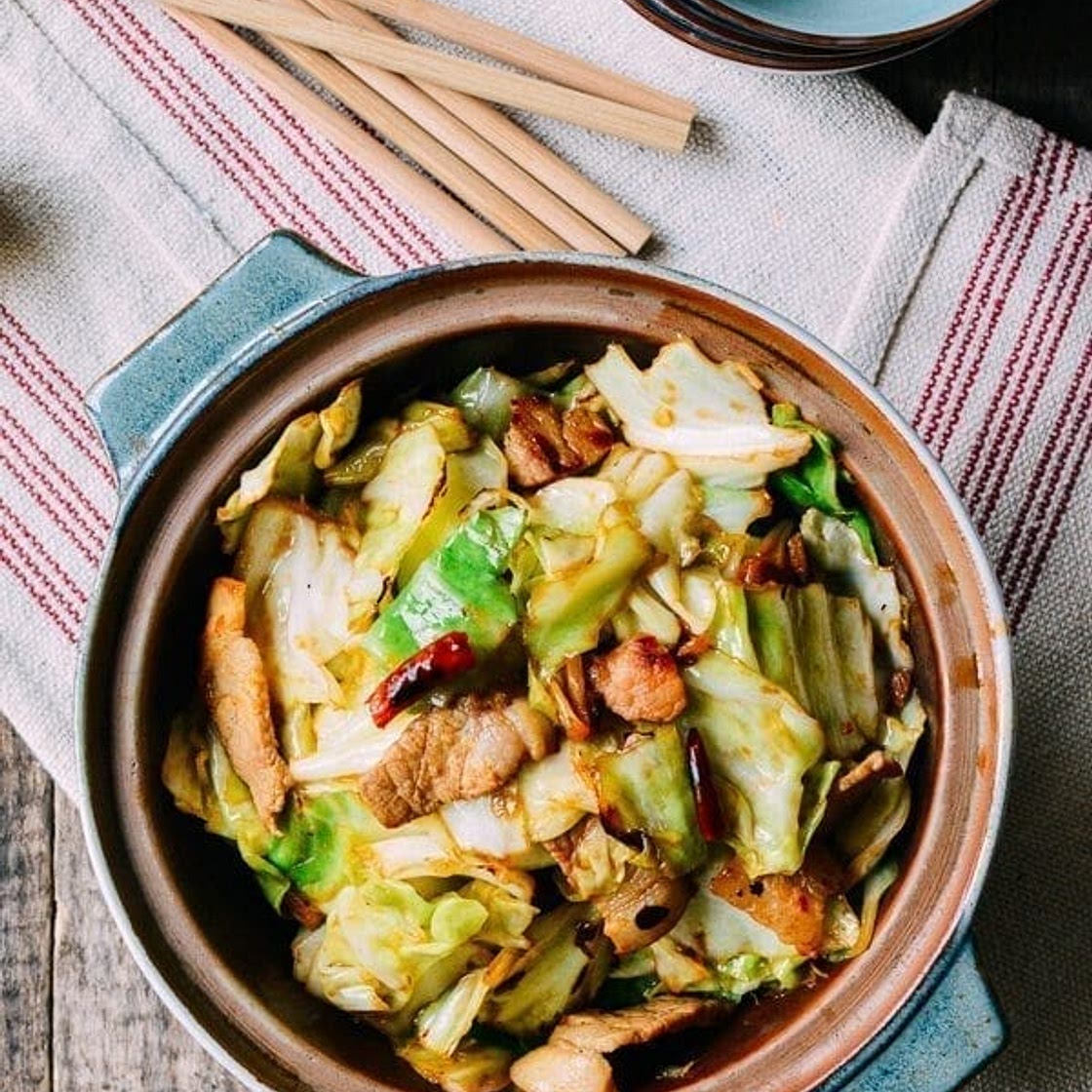 Chinese Shredded Cabbage Stir-Fry