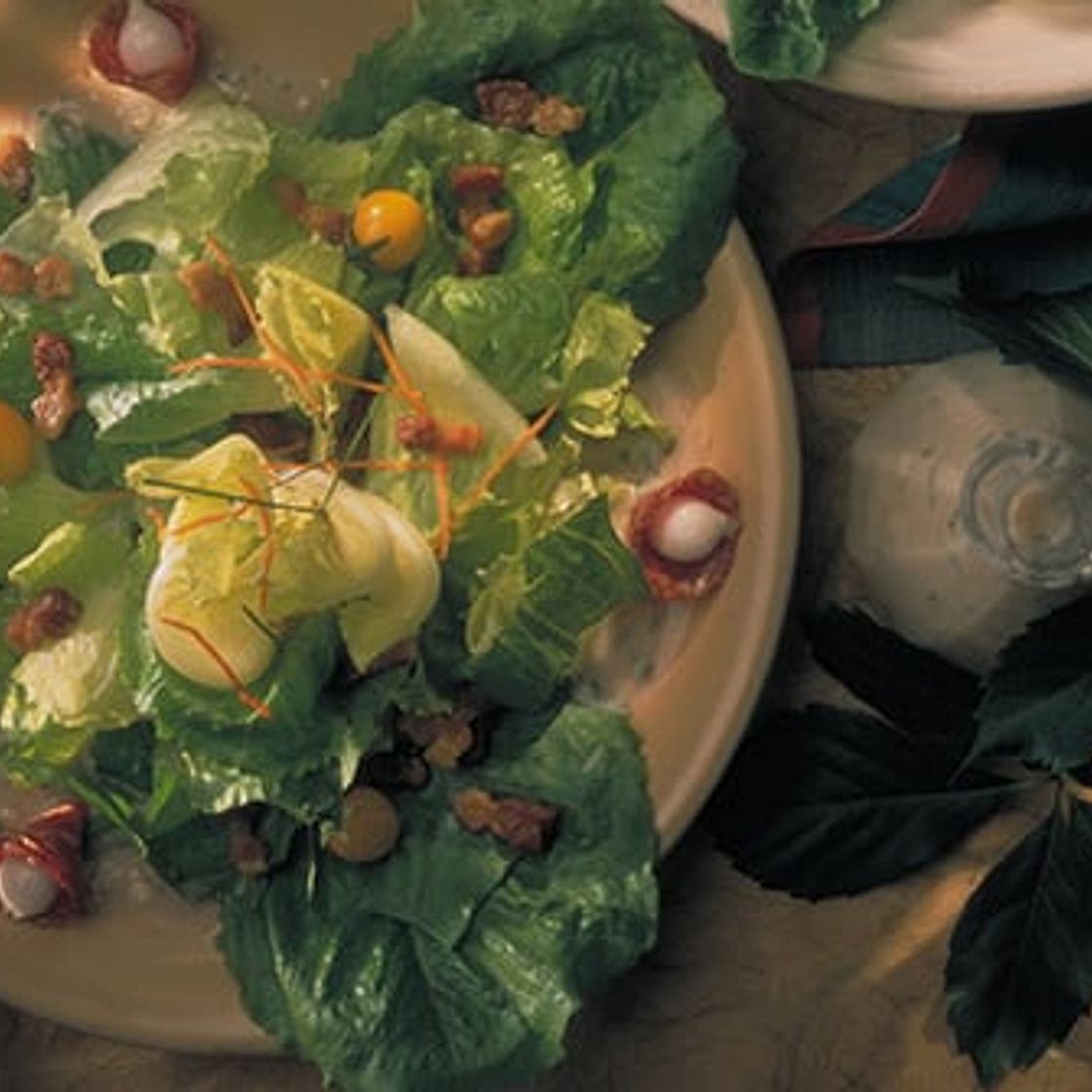 Auvergne Style Salad with Bacon Bits