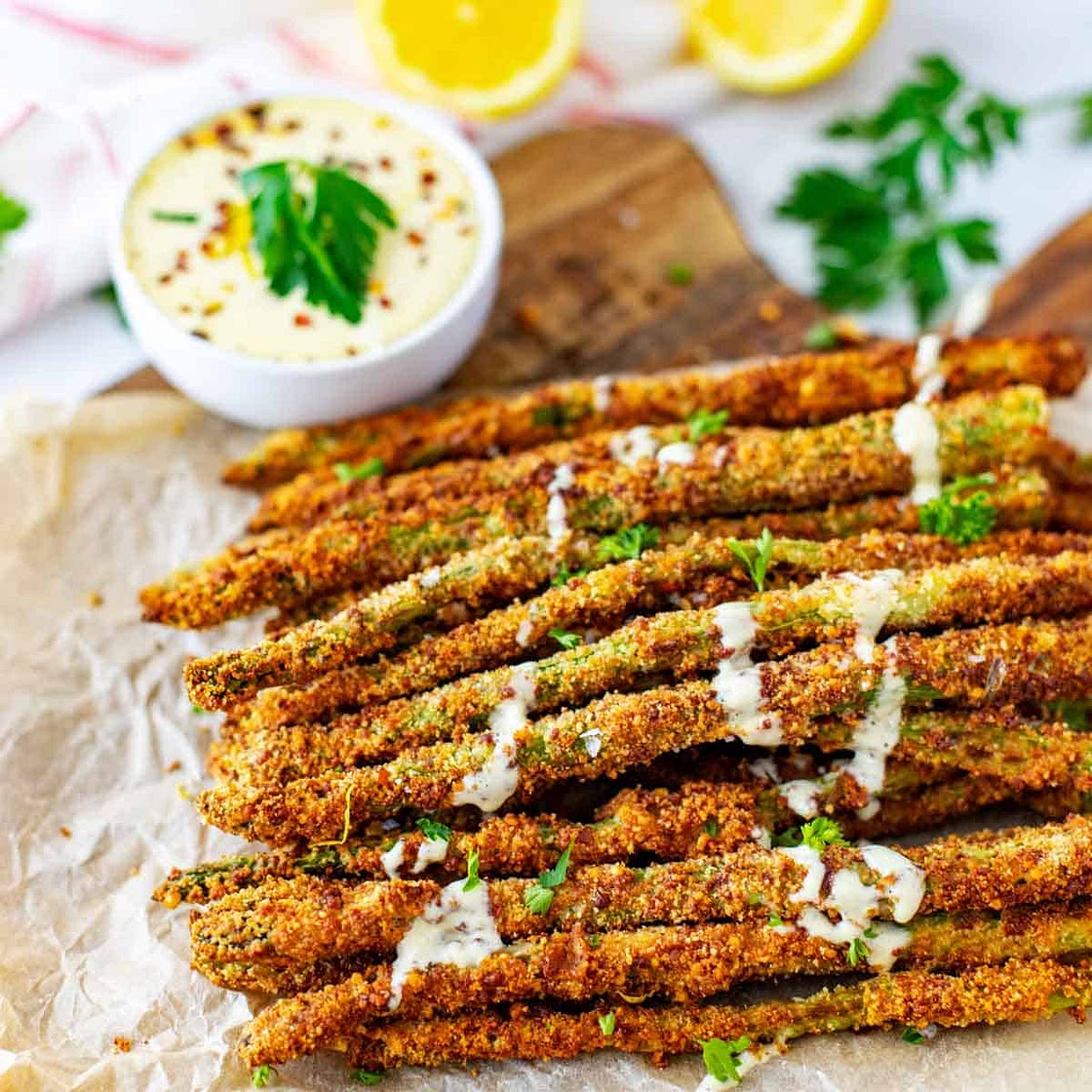 Keto Asparagus Fries